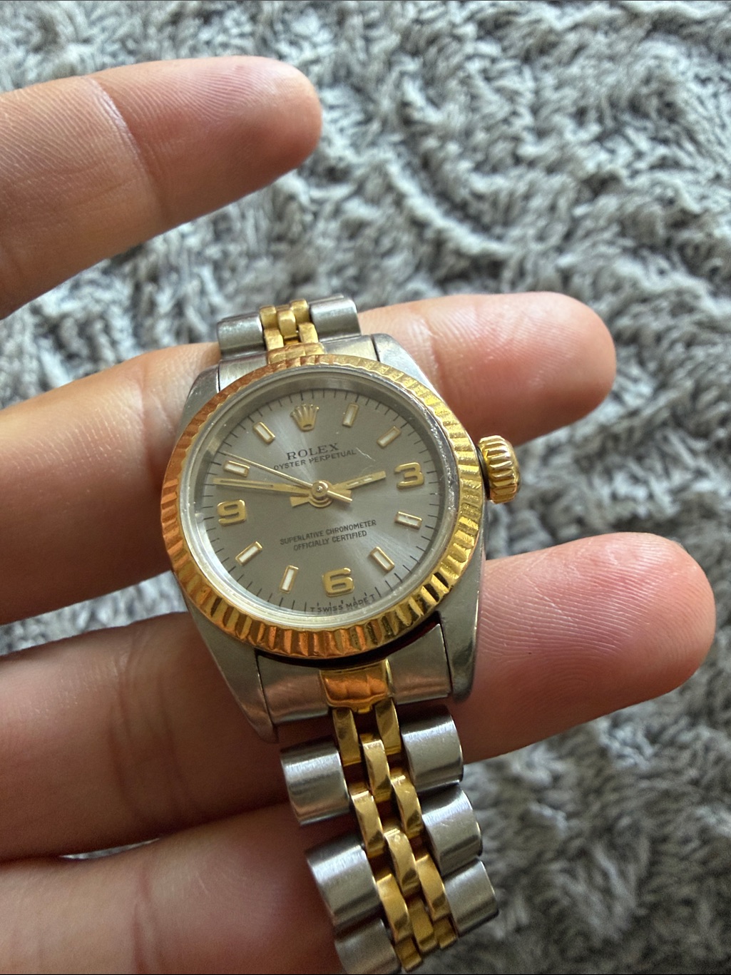Vintage Rolex Lady Datejust 69173 TwoTone Gold  Stainless Steel Watch